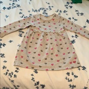3 Pommes Cat Print Dress